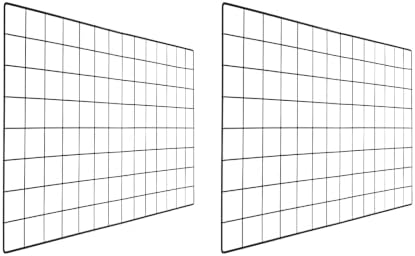 PATIKIL Wire Grid Panels Gridwall Panel 28" x 16" Black 2Pcs by PATIKIL