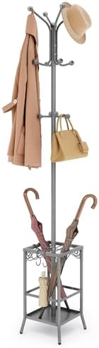 Hoctieon Coat Rack Freestanding, Coat Tree with Umbrella Holder by Hoctieon