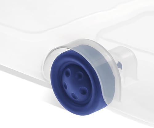 66 Qt Clear Storage Bins with Lids - 66 Quart Wheeled Latch Box, Underbed Storage Container, Durable Plastic Organizer for Bedroom, Closet, Garage,Blue - Image 6