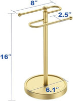 Hand Towel Holder, 304 Stainless Steel Heavy Duty S Shape Hand Towel Stand Free Standing Towel Bar for Bathroom Kitchen Countertop - Image 6