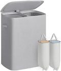 SONGMICS Laundry Hamper with Lid, 160L Laundry Basket, 2 Sections by SONGMICS