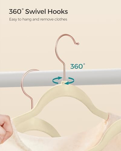 SONGMICS Velvet Hangers, Non-Slip, 50-Pack - Image 6