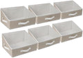 6 Pack Closet Storage Bins for Shelves, Shelf Baskets for Organization,Closet Organizers and Storage,Trapezoid Storage Bin Closet Shelf Organizer for Clothes,Toys,Towel,Book,Baby Clothing (6PC-Coffee) by Fordonral