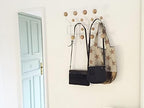 SHISEDECO Mid Century Modern Hang it All Coat Rack White Frame Natural Ball - Image 4