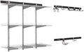 Rubbermaid 25-Piece Fasttrack Garage Storage System Kit for Garage Organization by Rubbermaid