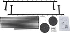 Ribbon Storage Organizer, Wall Mounted Ribbon Organizer, 12-Tier Metal Gift Wrapping Paper Rack, Spool Tie Scarf Hijab Belt Towel Hanger, for Home, Craft Room, Flower Shop, Black, 31.5in Wide - Image 7