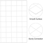 PATIKIL 31.5"x16" Wire Grid Panel, 2 Pack Board Photo Pictures Memo Display Grid Panels Hanging Organizer Wall Decorative Panel for Home Office Wedding, White - Image 4