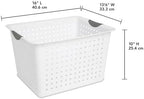 Sterilite Deep Ultra Basket, Open Top Plastic Storage Organizer, 18-Pack - Image 4