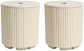 NicBex 2 Pack Outdoor Umbrella Base Table with 1.5 Inch Hole,Beige by NicBex