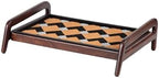 Anji Mountain Heavy Duty Waterproof Wooden Shoe Storage Mat Organizer/Boot Storage Tray Multi Use for Entryway with Coir, Tan and Ivory Insert, 1 Tier, Fits 2 Pair (26.5" Wide) by AnjiMountain