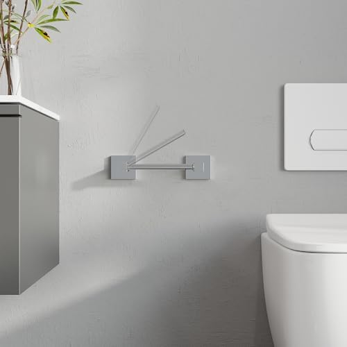 RUACQ Chrome Toilet Paper Holder & Towel Ring, Bathroom Accessories - Image 3