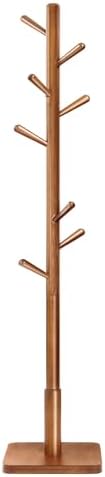 VASAGLE Solid Wood Coat Rack, Free Standing, 8 Hooks, 3 Height Options - Image 7