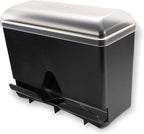 San Jamar Junior Bulk Straw Dispenser Holds 250 Straws for Restaurants, Dining Halls, and Fast Food, Plastic, 5 x 10.5 x 8.75 Inches, Black by SanJamar