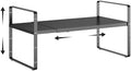 Expandable Cabinet Shelf Organizer, 16.5"~27''L, Black by jkxoo