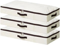 3PCS Low Profile Under Bed Storage Containers, Under Bed Storage Bins by iwillCREATEPRO