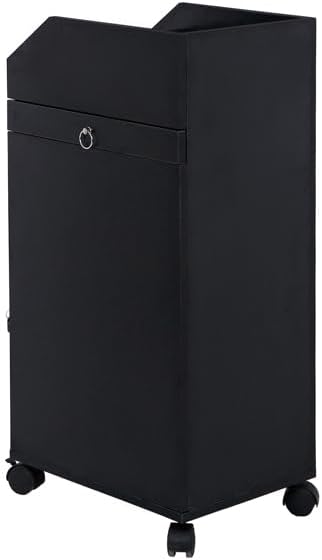 Hair Salon Storage Cart with Wheels & 3 Hair Dryer Holders & 4 Drawers & Lock & 2 Keys, Hairdressing Tools Station Mobile Makeup Case (Black) - Image 5