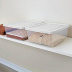 Sterilite Storage Box Stackable Tote, White, 12 Quart, 24 Pack - Image 5
