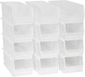 Akro-Mils 30234 AkroBins Plastic Storage Bins, 15"x5"x5", Clear, 12-Pack by Akro-Mils