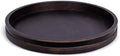 BIRDROCK HOME Wooden Lazy Susan Turntable - Spice Rack Organizer for Kitchen Table, Dining, Pantry and Countertop - Rotating Tray for Condiments - with Burnished Iron Accents - 18" Large, Black by BIRDROCKHOME