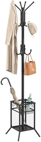 ELYKEN Coat Rack Freestanding, Metal Coat Rack with Umbrella Holder by ELYKEN