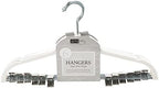 Simplify 24 Pack Velvet Hangers with Clips | Skirt and Pants | Slim Space Saving | Closet Organization | Non-Slip | Prevent Creases | Swivel Neck | Durable | Ivory - Image 5