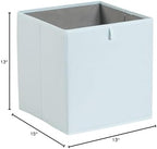 Amazon Basics Collapsible Cube Organizer Bins, Closet Storage Baskets for Shelves with Secure Pull Handle, Foldable Space-Saving, Jade Green, 13x15x13", 6-Pack - Image 6