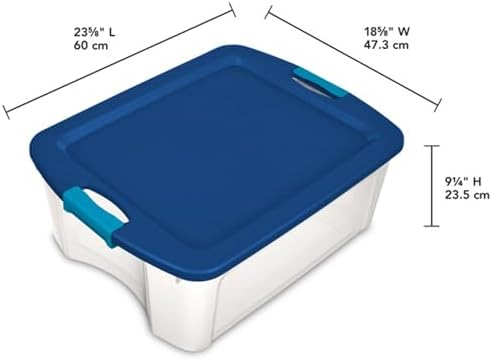 Sterilite Latch and Carry, Plastic Storage Bins w/Lids, 12 Gallon, 24-Pack - Image 2