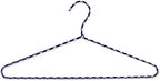 Clothes Hangers 60 Pack Stylish Fabric Wrapped Metal, Space Saving Coat, Velvet, Pant Hangers for Closet Organization, Durable Non-Slip, Navy/White Wardrobe Essentials Bulk Storage - Image 2