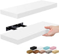 Sorbus 16 Inch Floating Shelves for Wall (2 Pack, White) by Sorbus