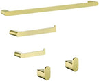 5-Pieces Bathroom Accessories Set, Stainless Steel Bathroom Hardware Set, 23.6 Inch Bath Towel Bar Set, Towel Hooks,Towel Racks for Bathroom Wall Mounted,Brushed Gold,SE96026S-5BG by SEABEFORE