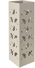 Mango Steam Metal Square Tall 19.5" Umbrella/Cane/Walking Stick/Wrapping Paper Holder, Stand, Rack Organizer (Brollies Almond) by MangoSteam