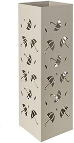 Mango Steam Metal Square Tall 19.5" Umbrella/Cane/Walking Stick/Wrapping Paper Holder, Stand, Rack Organizer (Brollies Almond) by MangoSteam