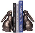 Creative Co-Op Decorative Resin Rabbit Bookends, Distressed Bronze Finish - Image 7