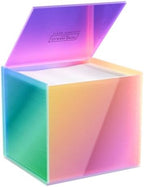 CLEAN SKIN CLUB Prism Box for Clean Towels XL – Acrylic Bathroom Storage Organizer, Holds 50 Disposable Face Towels, Dust-Proof Countertop Container with Lid for Skincare & Vanity Organization by CLEANSKINCLUB