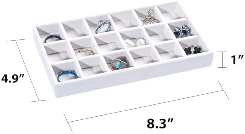 Frebeauty Jewelry Trays for Drawer,Set of 6 Jewelry Organizer and Storage - Image 2