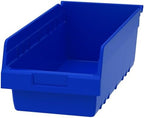 Akro-Mils 30088 Plastic Nesting ShelfMax Storage Bin Box, 18x8x6-Inch, Blue (8-Pack) by Akro-Mils