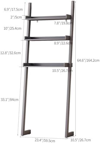 Solid Bamboo Over the Toilet Storage, 3-Tier Freestanding Toilet Shelf - Image 2