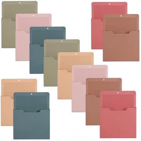 Gilprop 12 Pack Magnetic File Holder for Whiteboard, 10"x13"x1.2" by Gilprop