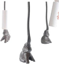 Elephant Toilet Paper Holder 16'' Cast Iron Paper Towel Holder Funny Toilet Paper Holder for The Floor or Counter in The Kitchen or Bathroom Bronze Rustic,Elephant by mozhixue