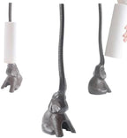 Elephant Toilet Paper Holder 16'' Cast Iron Paper Towel Holder Funny Toilet Paper Holder for The Floor or Counter in The Kitchen or Bathroom Bronze Rustic,Elephant by mozhixue