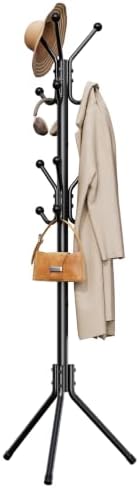 HYSEYY Coat Rack Freestanding,Metal Coat Tree for Entryway with 12 Hooks by HYSEYY