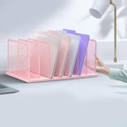 Kuntine.B 7-Section Upright Desk File Organizer Pink 1 Pack - Image 6