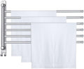 Teenyyou 20.4" Swivel Towel Rack 6 Arms 304 Stainless Steel Sliver by Teenyyou