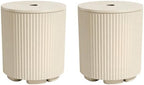 Umbrella Stand Side Table with 1.5 Inch Hole, 2 Pack, Beige by Diyfire