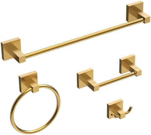 RUACQ Bathroom Accessories, 4-Piece Towel Racks for Bathroom Hardware Set by Ruacq