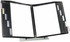 Tarifold Desktop Reference Display System, 20 Pockets, Expandable, Black by TARIFOLD