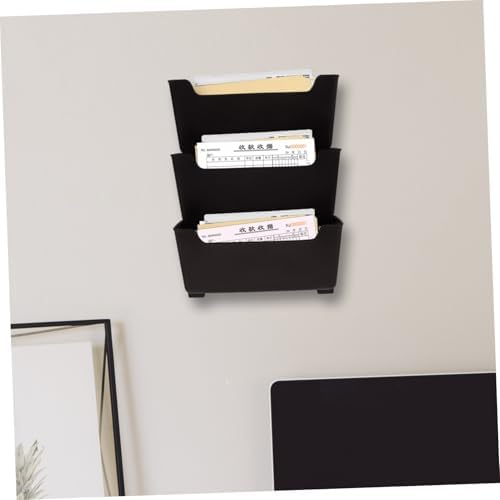 TEHAUX Plastic File Organizer Wall Mounted Coffee for Office Home - Image 4