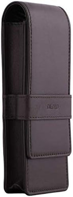 DiLoro Leather Triple Pen Case Pencil Pouch Holder for Three Fountain Ballpoint Rollerball Pens and Pencils - Image 4