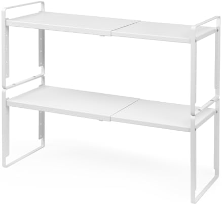 Nxconsu Kitchen Cabinet Shelf Organizers, Countertop Riser, 8.6" 2 Pack by Nxconsu