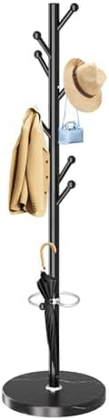 OIRUMIE Coat Rack,Metal Coat Rack Frestanding,Black Coat Stand for Entryway by OIRUMIECoatRackFreestanding